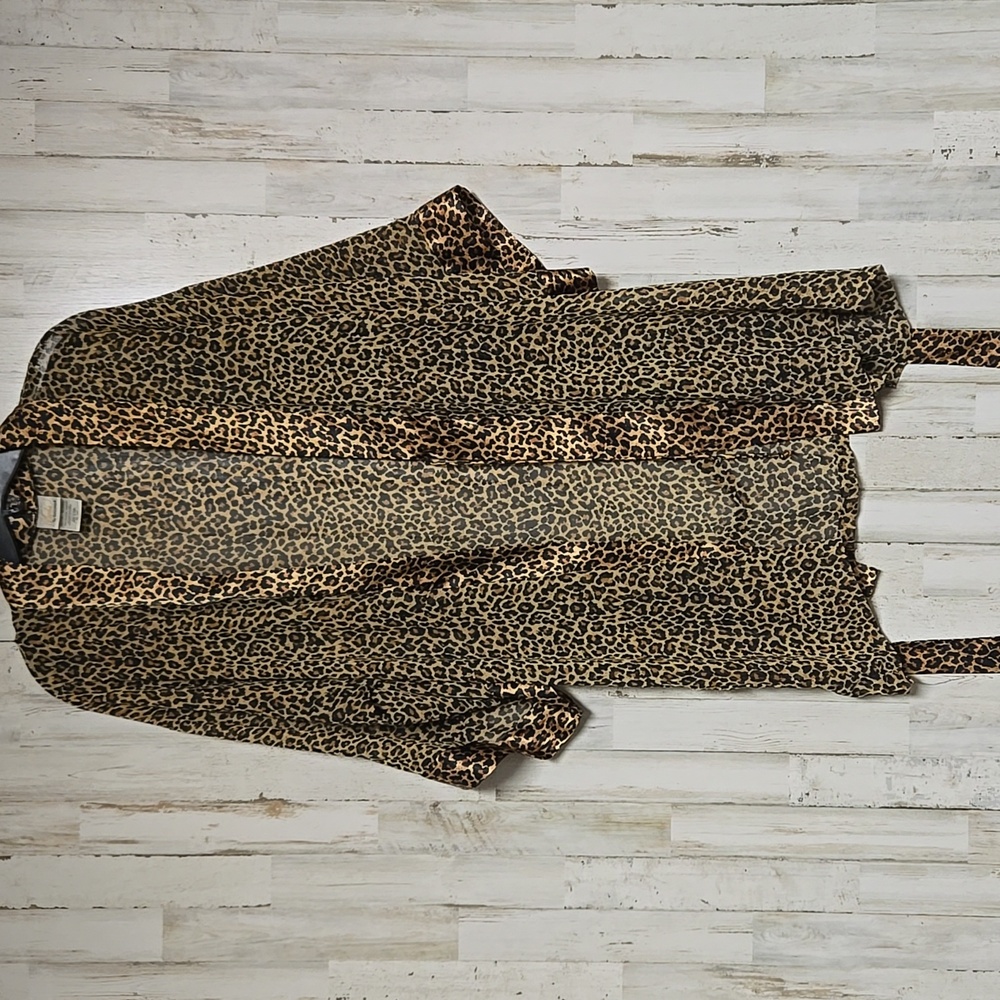 Leopard Print Women's Kimono Jacket